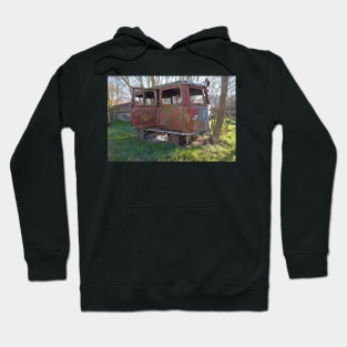 Disused Greek railcar Hoodie